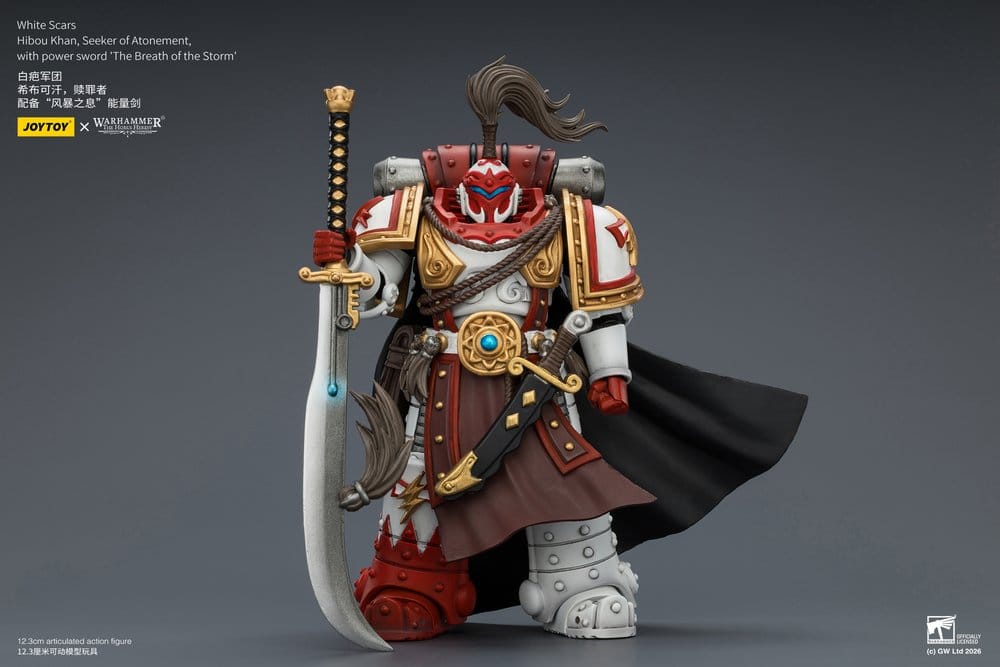 Warhammer The Horus Heresy Action Figure Hibou Khan Seeker of Atonement White Scars 12 cm Joy Toy