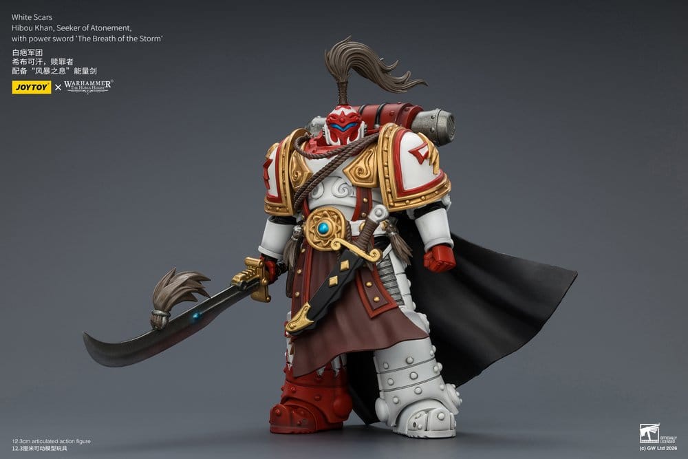 Warhammer The Horus Heresy Action Figure Hibou Khan Seeker of Atonement White Scars 12 cm Joy Toy