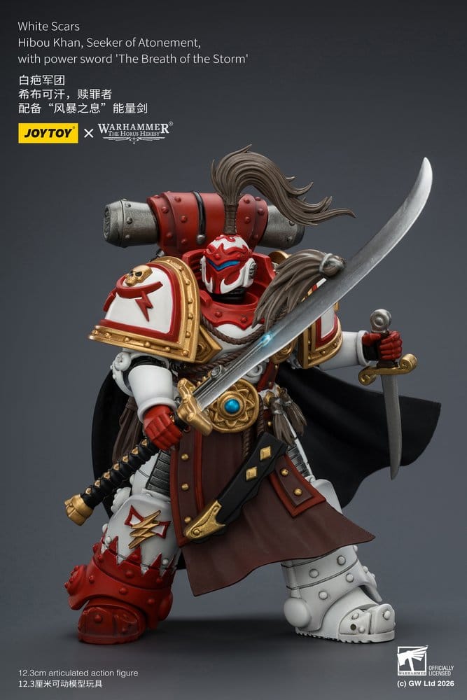 Warhammer The Horus Heresy Action Figure Hibou Khan Seeker of Atonement White Scars 12 cm Joy Toy