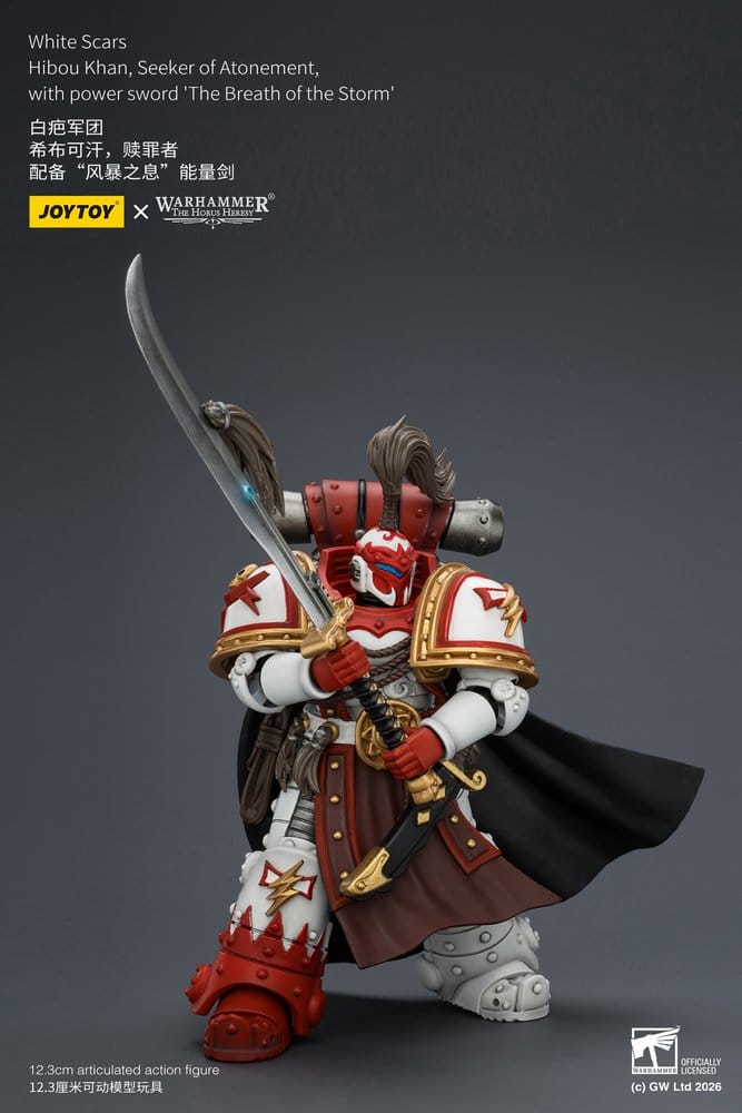 Warhammer The Horus Heresy Action Figure Hibou Khan Seeker of Atonement White Scars 12 cm Joy Toy