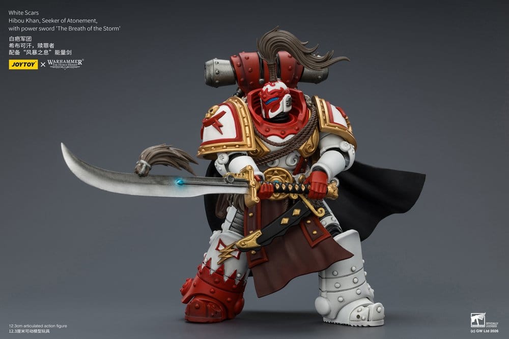 Warhammer The Horus Heresy Action Figure Hibou Khan Seeker of Atonement White Scars 12 cm Joy Toy