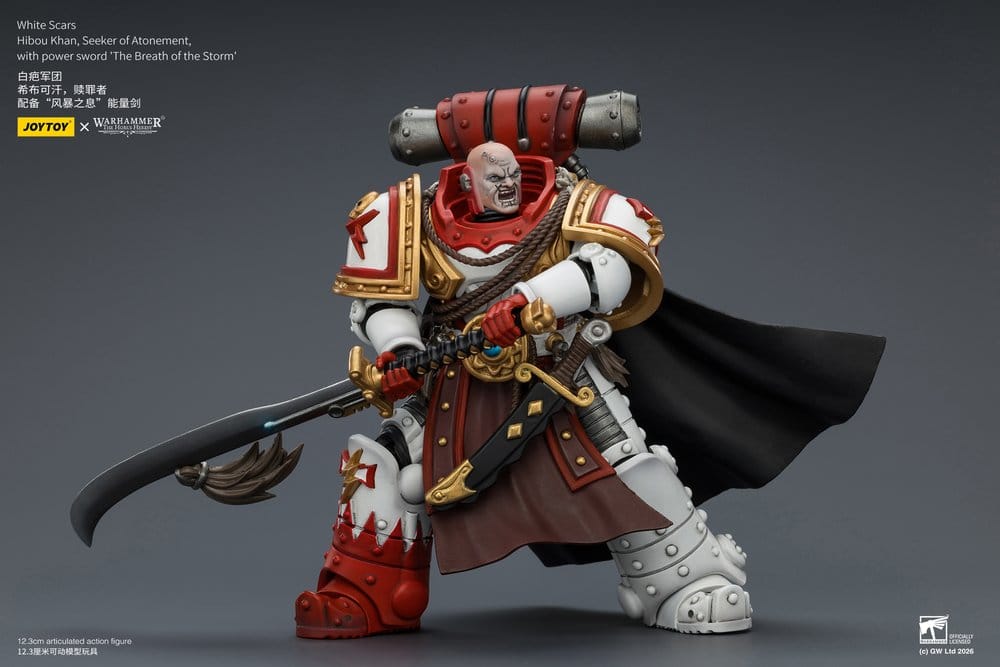 Warhammer The Horus Heresy Action Figure Hibou Khan Seeker of Atonement White Scars 12 cm Joy Toy