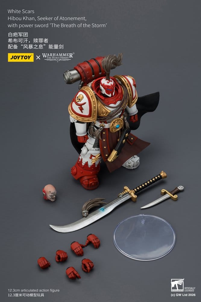 Warhammer The Horus Heresy Action Figure Hibou Khan Seeker of Atonement White Scars 12 cm Joy Toy