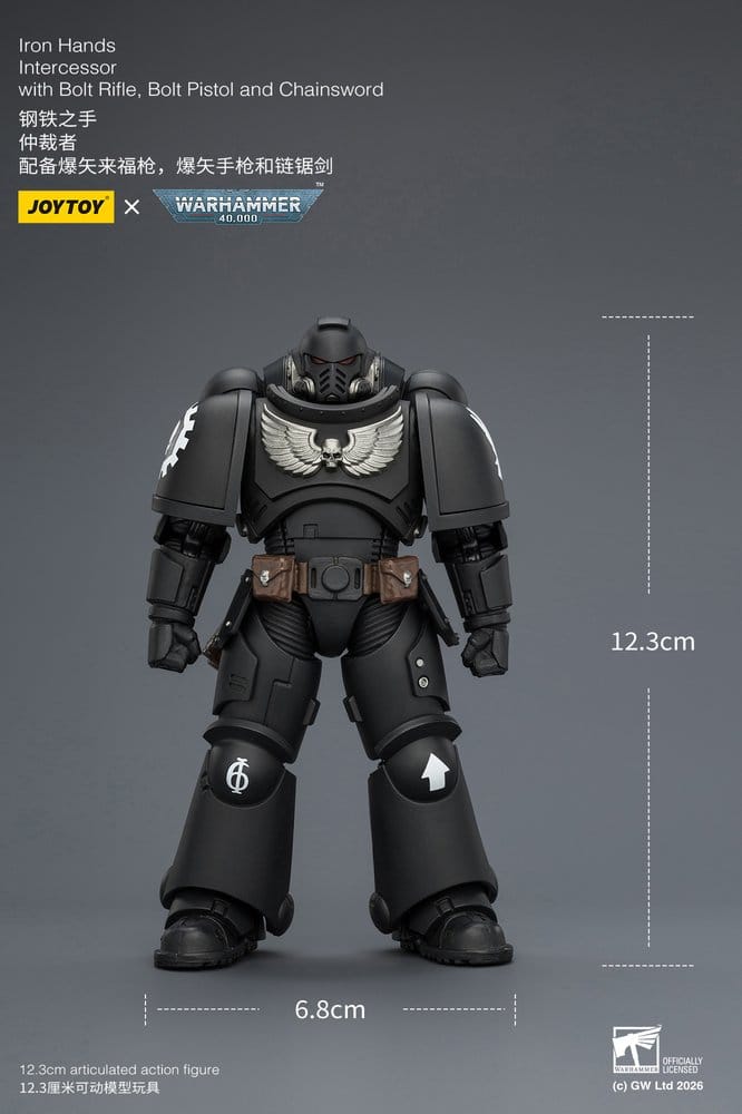 Warhammer 40,000 Action Figure Iron Hands Intercessor 12 cm Joy Toy