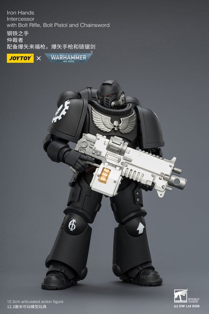 Warhammer 40,000 Action Figure Iron Hands Intercessor 12 cm Joy Toy