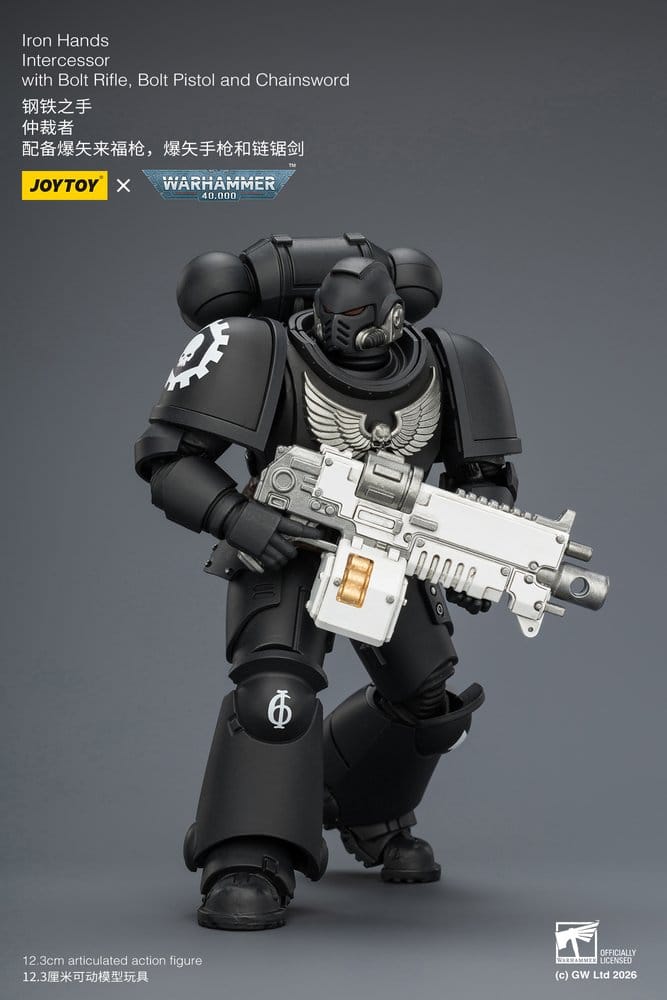 Warhammer 40,000 Action Figure Iron Hands Intercessor 12 cm Joy Toy