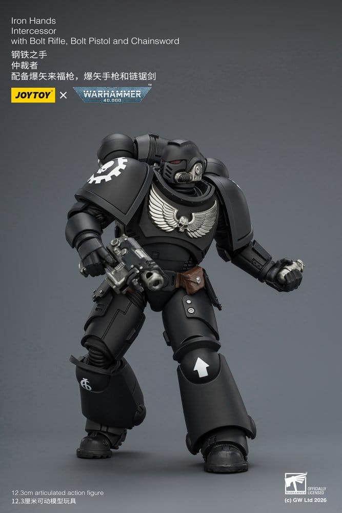Warhammer 40,000 Action Figure Iron Hands Intercessor 12 cm Joy Toy