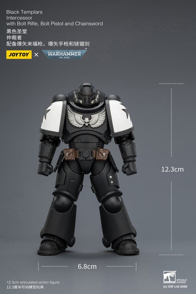 Warhammer 40,000 Action Figure Black Templars Intercessor 12 cm Joy Toy