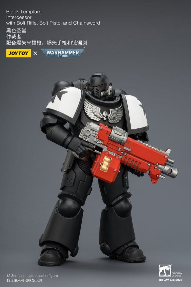 Warhammer 40,000 Action Figure Black Templars Intercessor 12 cm Joy Toy