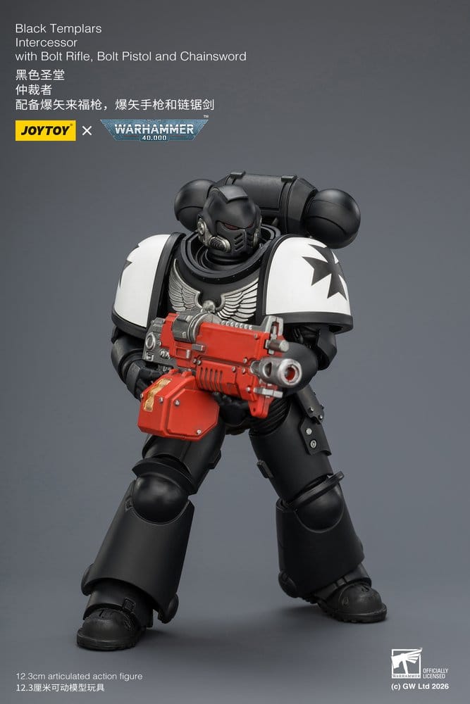 Warhammer 40,000 Action Figure Black Templars Intercessor 12 cm Joy Toy