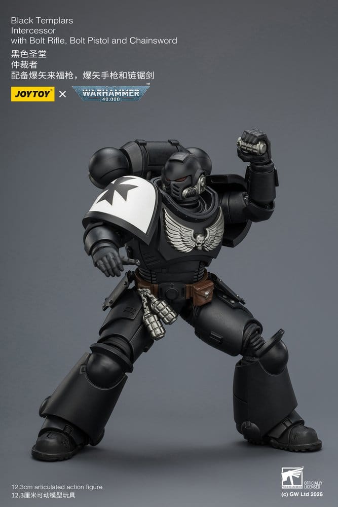 Warhammer 40,000 Action Figure Black Templars Intercessor 12 cm Joy Toy