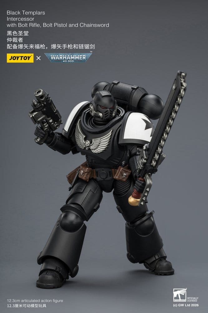 Warhammer 40,000 Action Figure Black Templars Intercessor 12 cm Joy Toy