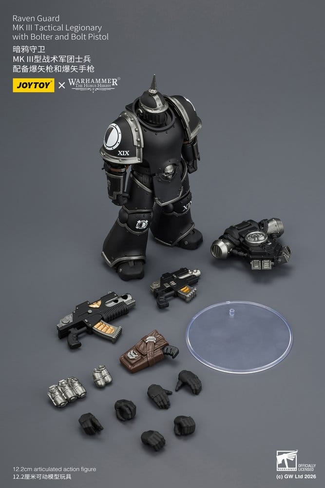 Warhammer 40,000 Action Figure Raven Guard MK III Tactical Legionary 12 cm Joy Toy