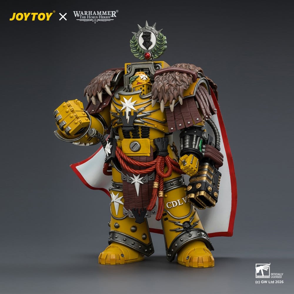 Warhammer Action Figure Imperial Fists Lord Castellan Evander Garrius, The Tyrant of Cthonia 14 cm Joy Toy