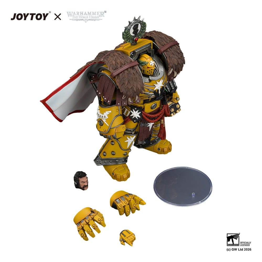 Warhammer Action Figure Imperial Fists Lord Castellan Evander Garrius, The Tyrant of Cthonia 14 cm Joy Toy
