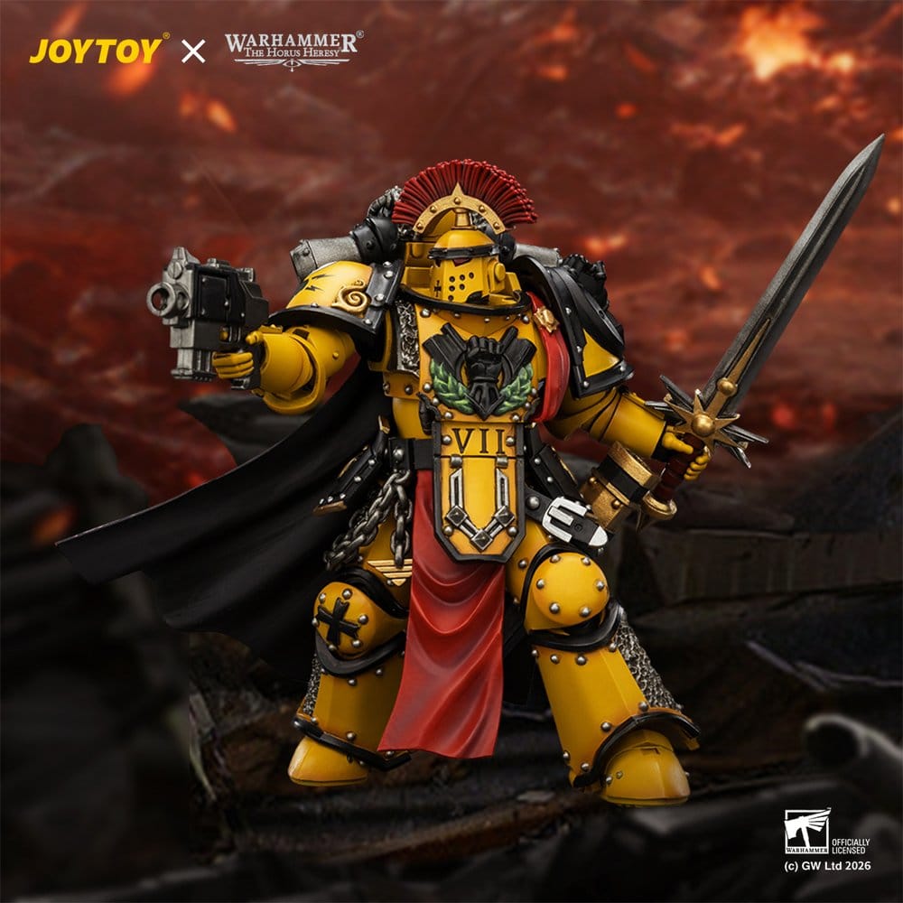Warhammer Action Figure Pretore della Legione Pugni Imperiali in Armatura Mk III 13 cm Joy Toy