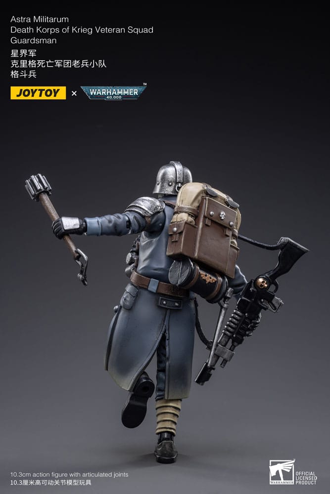 Warhammer 40k Action Figure 1/18 Astra Militarum Death Korps of Krieg Veteran Squad Guardsman 11 cm Joy Toy