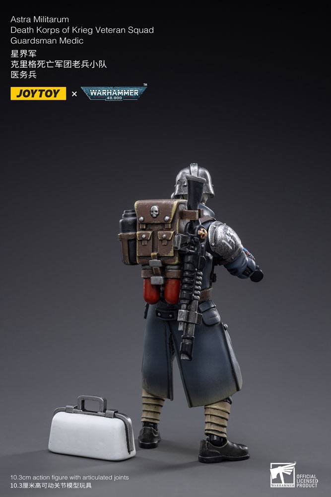 Warhammer 40k Action Figure 1/18 Death Korps of Krieg Veteran Squad Guardsman Medic 10 cm Joy Toy