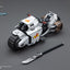 Warhammer 40k Action Figure 1/18 White Scars Raider-pattern Combat Bike 22 cm Joy Toy