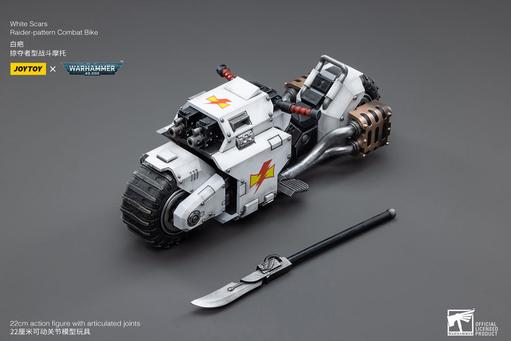 Warhammer 40k Action Figure 1/18 White Scars Raider-pattern Combat Bike 22 cm Joy Toy