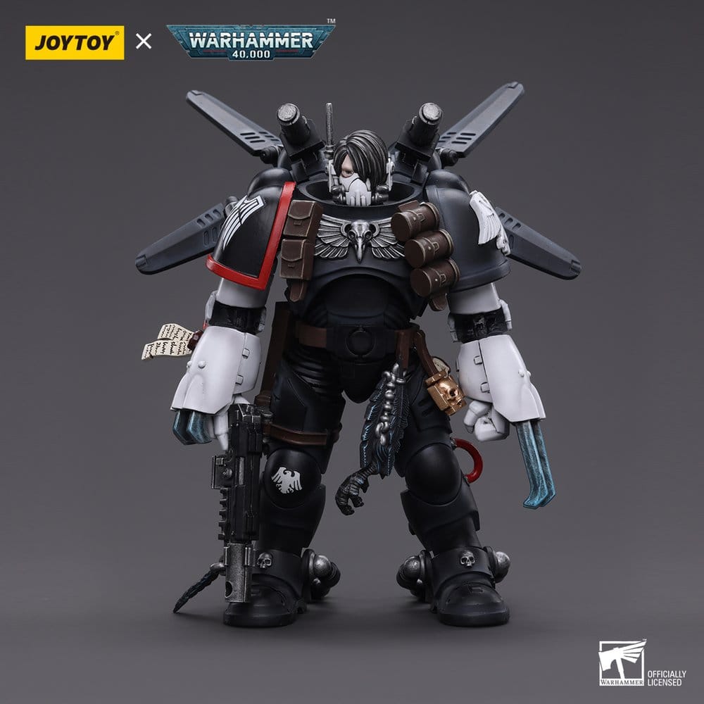 Warhammer 40,000 Action Figure Kayvaan Shrike Maestro del Capitolo Raven Guard 12 cm Joy Toy