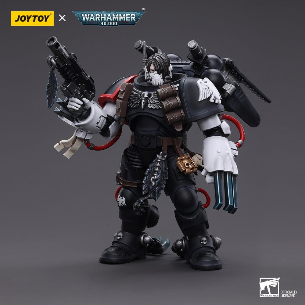 Warhammer 40,000 Action Figure Kayvaan Shrike Maestro del Capitolo Raven Guard 12 cm Joy Toy