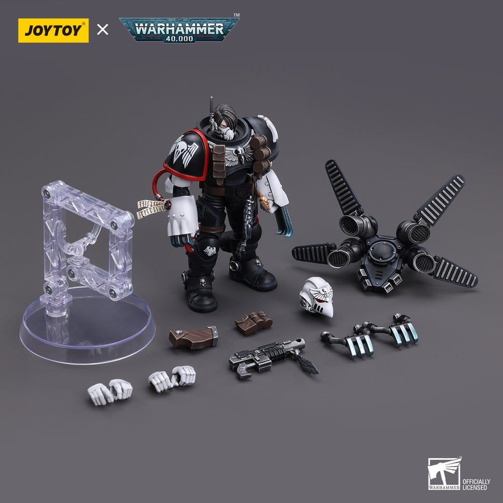 Warhammer 40,000 Action Figure Kayvaan Shrike Maestro del Capitolo Raven Guard 12 cm Joy Toy