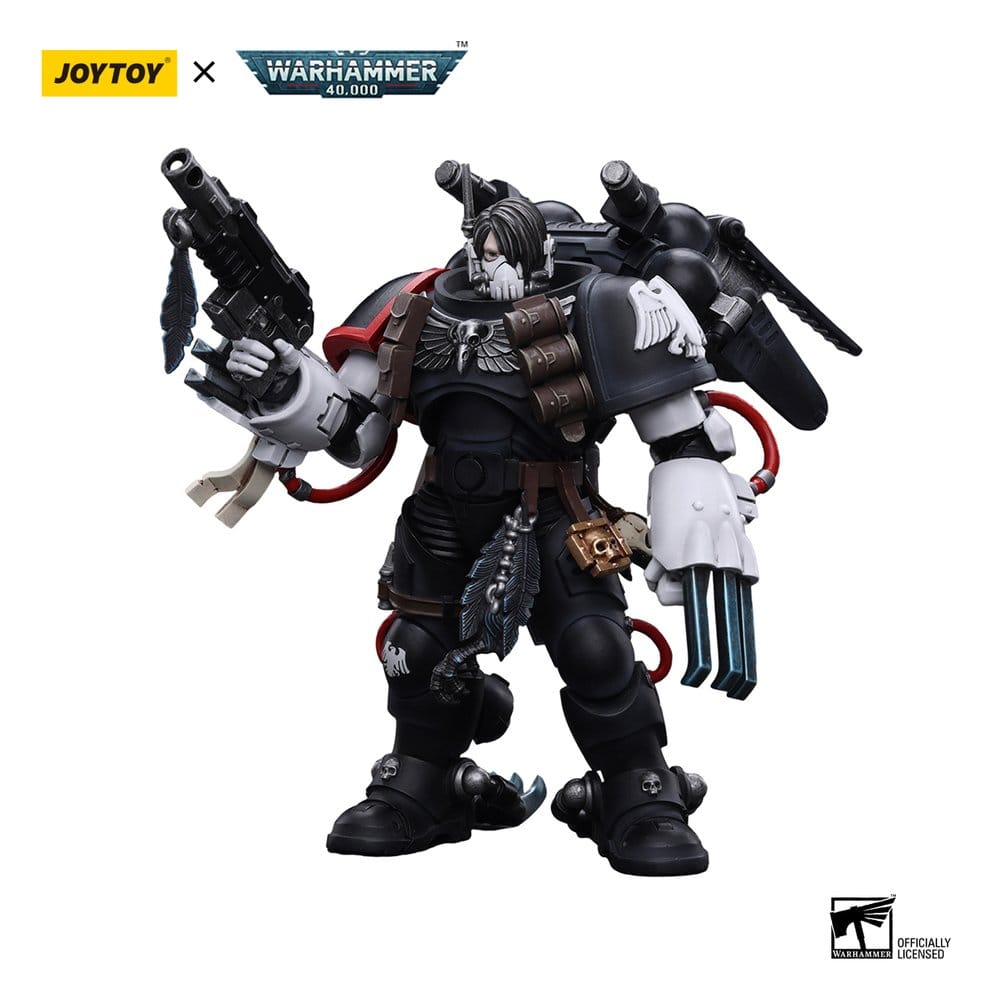 Warhammer 40,000 Action Figure Kayvaan Shrike Maestro del Capitolo Raven Guard 12 cm Joy Toy