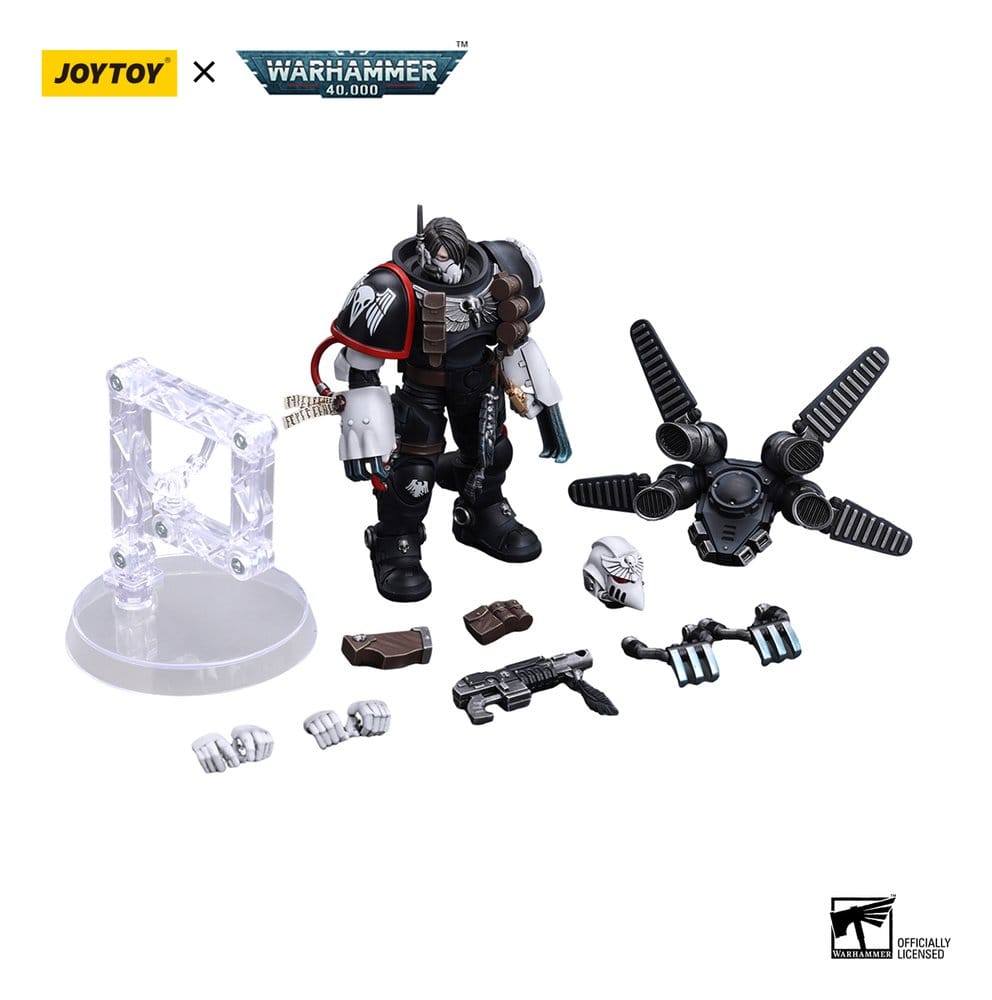 Warhammer 40,000 Action Figure Kayvaan Shrike Maestro del Capitolo Raven Guard 12 cm Joy Toy
