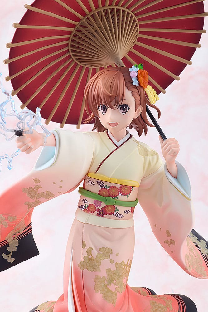 A Certain Scientific Railgun T Statua 1/7 Mikoto Misaka Furisode Kimono Ver. 28 cm Kadokawa