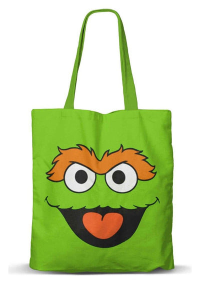Borsa della spesa FAN con volto di Oscar the Grouch – Sesame Street – Karactermania