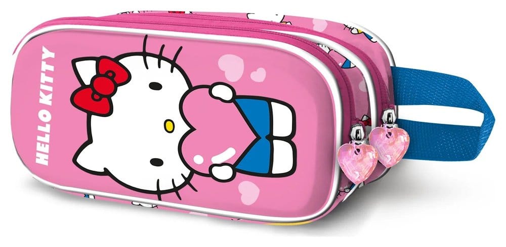 Sanrio Hello Kitty Astuccio 3D a Cuore Doppio Scomparto, Karactermania