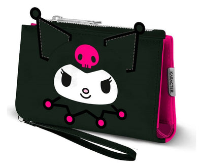 Portafoglio slim Sanrio Kuromi Face Karactermania