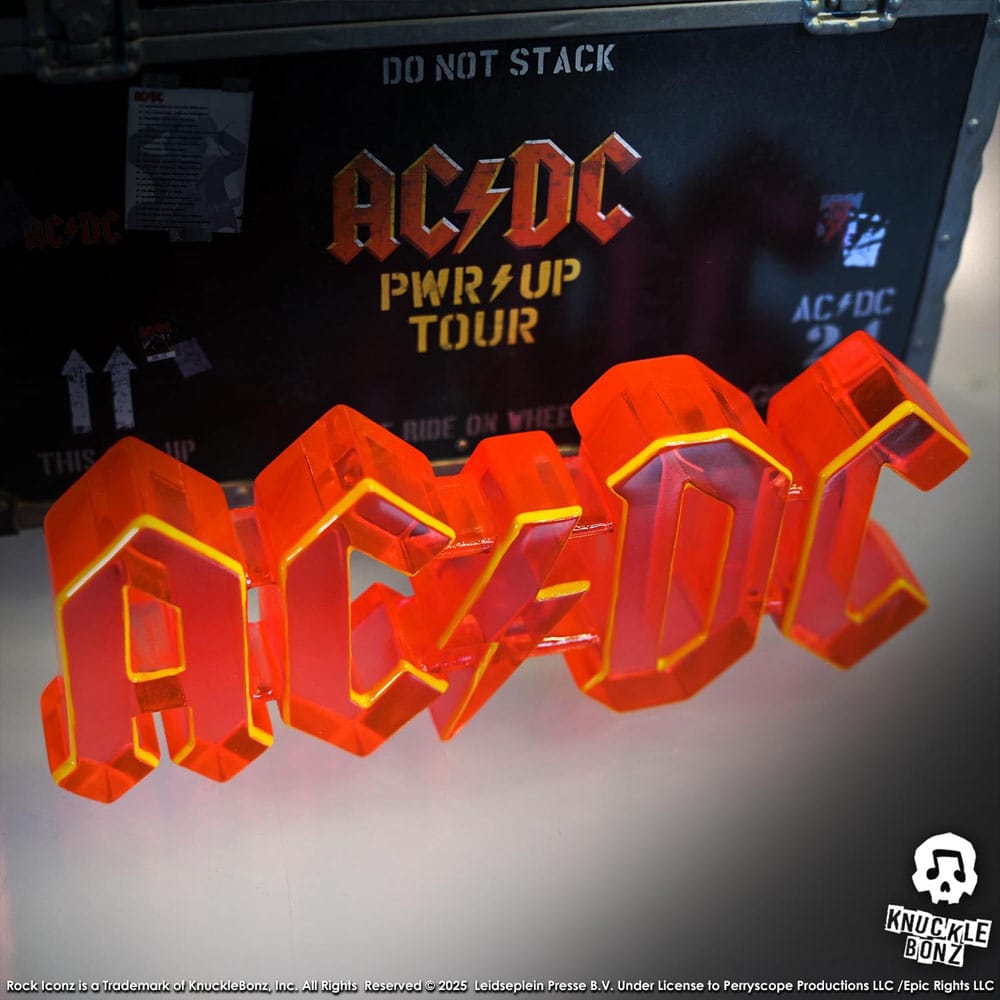 AC/DC Rock Ikonz On Tour Statua PWR UP Tour Road Case - Knucklebonz