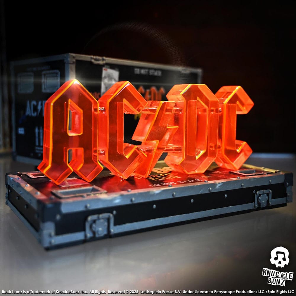 AC/DC Rock Ikonz On Tour Statua PWR UP Tour Road Case - Knucklebonz