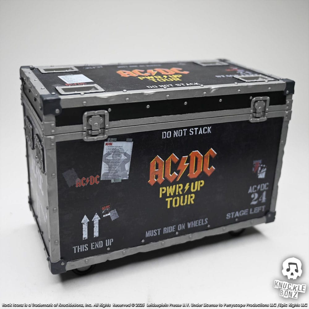 AC/DC Rock Ikonz On Tour Statua PWR UP Tour Road Case - Knucklebonz