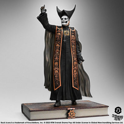 Ghost Rock Iconz Statua 1/9 Papa Emeritus IV (Black Robes) 22 cm Knucklebonz