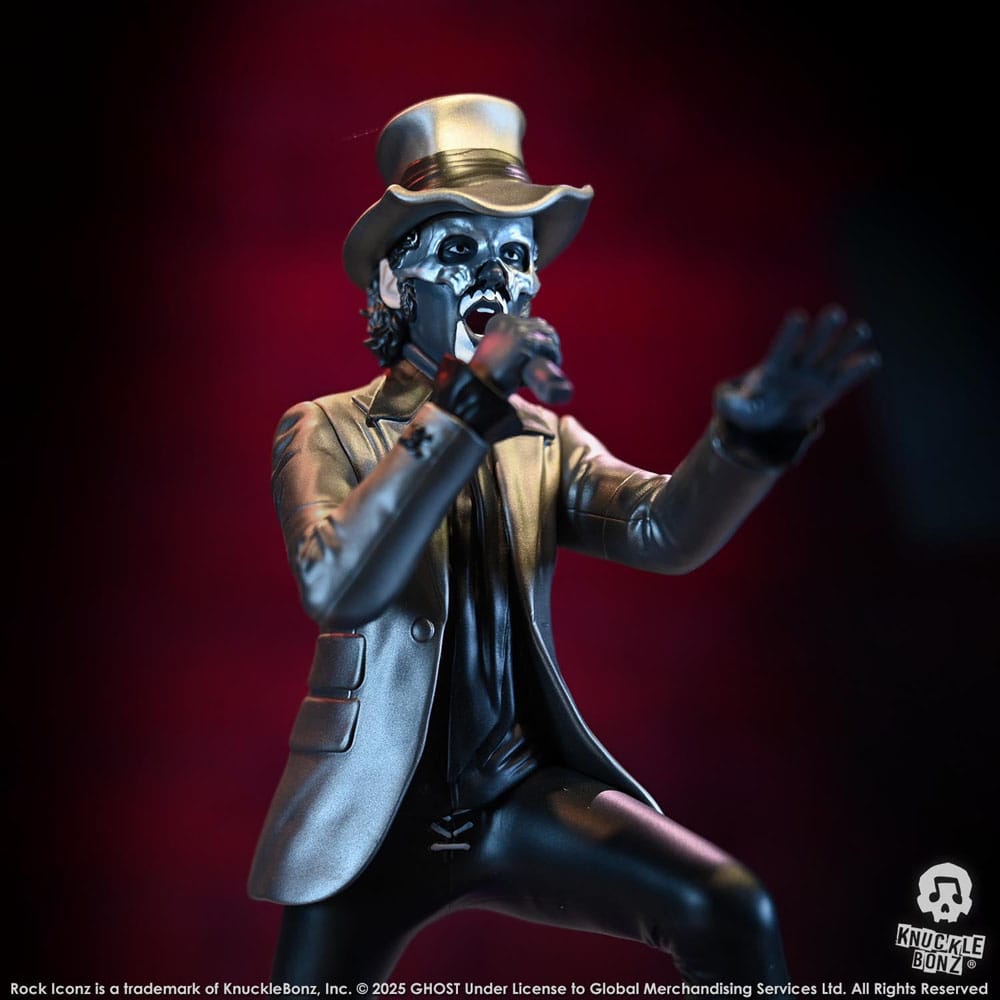 Ghost Rock Iconz Statua Papa V Perpetua Cappello a Cilindro 22 cm KnuckleBonz