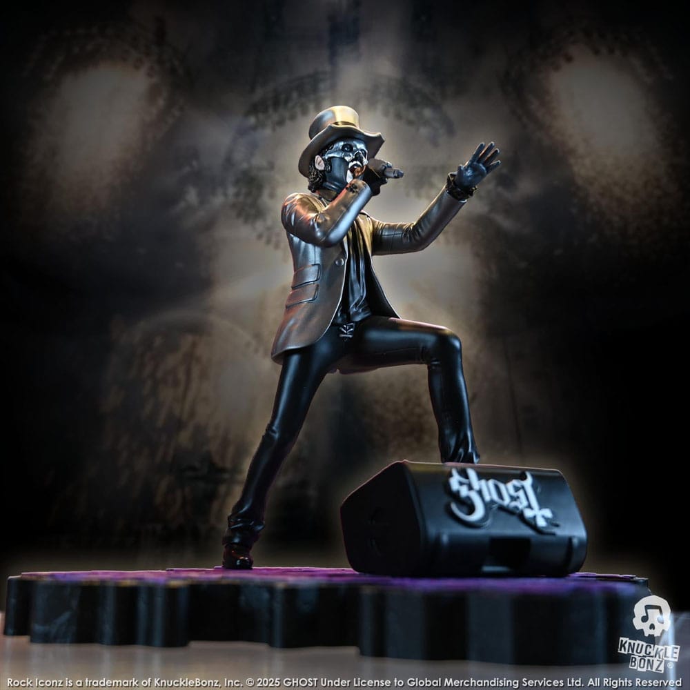 Ghost Rock Iconz Statua Papa V Perpetua Cappello a Cilindro 22 cm KnuckleBonz