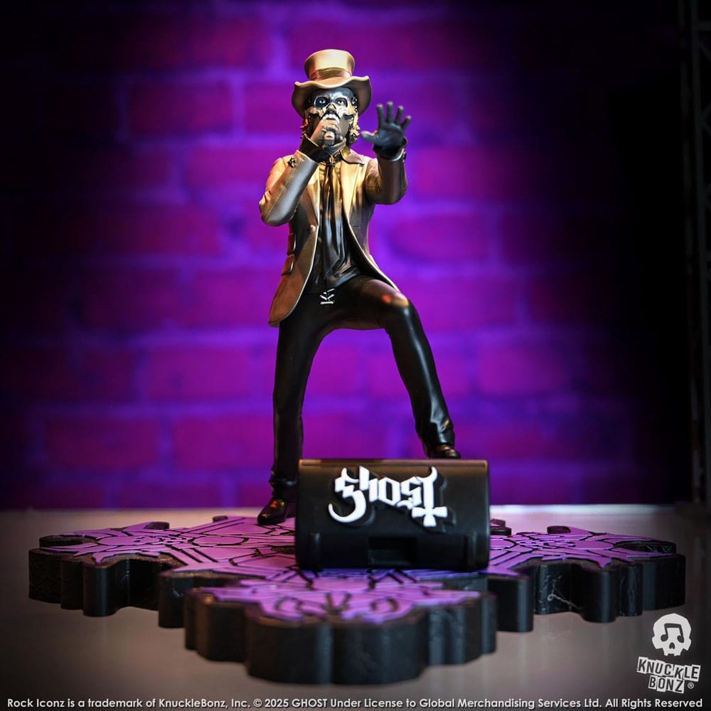 Ghost Rock Iconz Statua Papa V Perpetua Cappello a Cilindro 22 cm KnuckleBonz