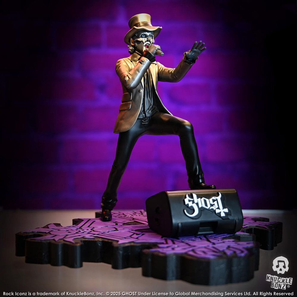 Ghost Rock Iconz Statua Papa V Perpetua Cappello a Cilindro 22 cm KnuckleBonz