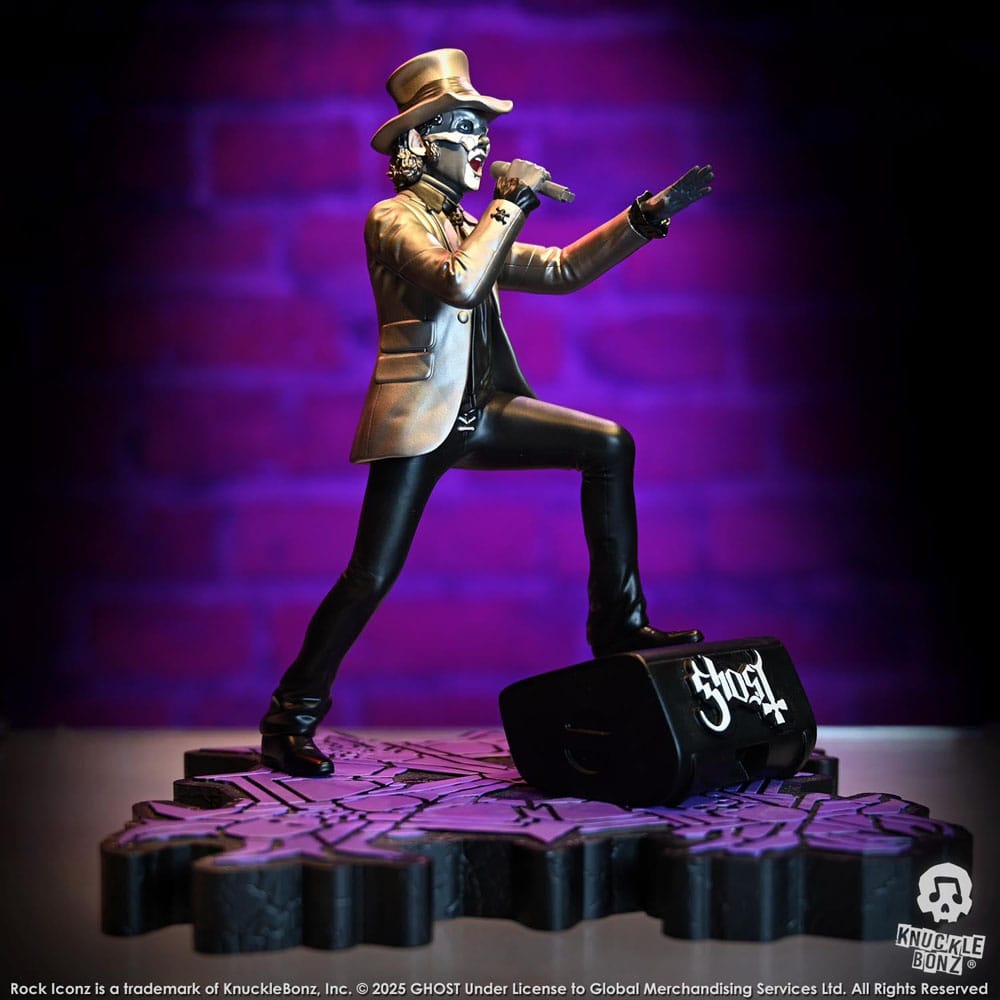 Ghost Rock Iconz Statua Papa V Perpetua Cappello a Cilindro 22 cm KnuckleBonz
