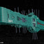 Legend of the Galactic Heroes Model Kit 1/3000 Hyperion, Nave Ammiraglia della Flotta Alleanza dei Pianeti Liberi, Kotobukiya