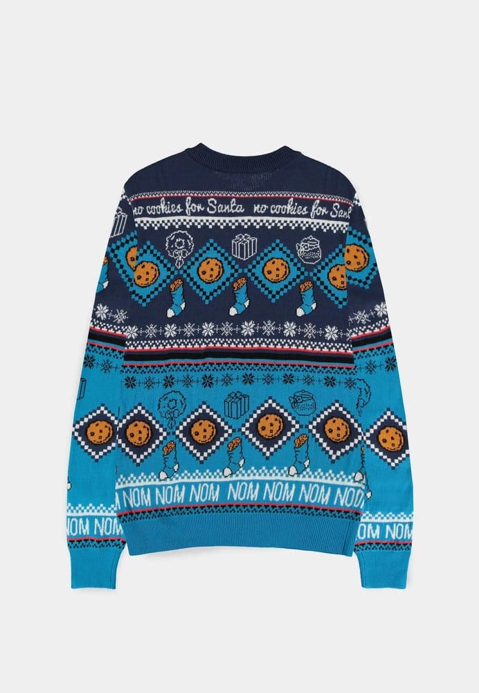 Maglione di Natale Sesame Street Cookie Monster Taglia L Difuzed
