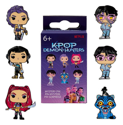 Spilla smaltata KPop Demon Hunters a sorpresa – Display da 12 – Loungefly