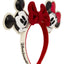Cerchietto per capelli Mickey & Minnie con fiocco in maglia Loungefly Disney