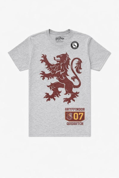 Harry Potter T-Shirt Grifondoro Quidditch Stemma Leone Taglia S