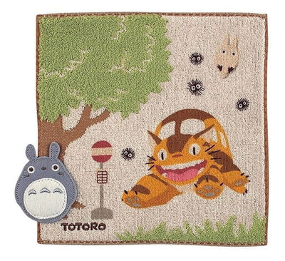 Asciugamano Mini My Neighbor Totoro Fermata del Bus 25 x 25 cm Marushin