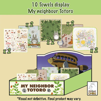 My Neighbor Totoro Mini Asciugamani 25 x 25 cm, Confezione da 10 - Marushin