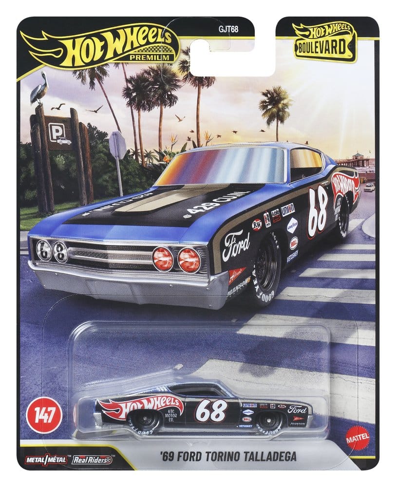 Hot Wheels Premium Modellini in Metallo 1/64 Boulevard 978G - Confezione da 10